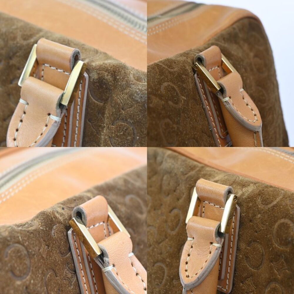 Celine C Macadam Handbag Suede And Leather Brown Suede Handbag - Picture 10 of 16